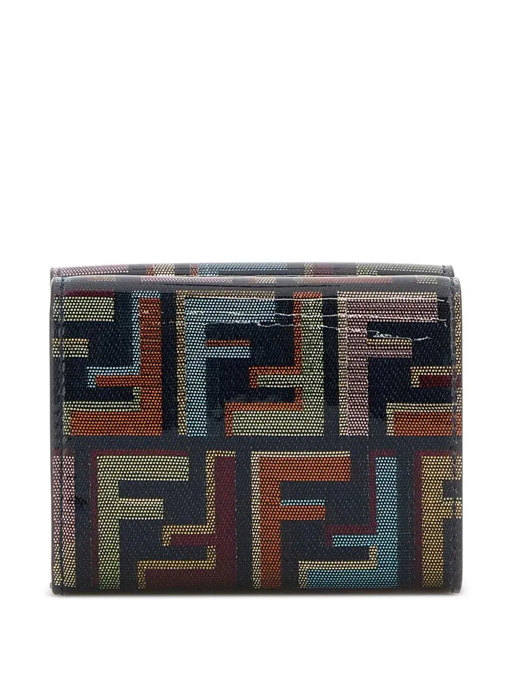 Ff Diamonds Multicolour Glazed Ff Fabric Wallet sold by Wanan Luxury product image thumbnail 3