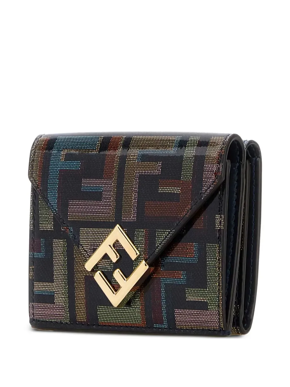 Ff Diamonds Multicolour Glazed Ff Fabric Wallet sold by Wanan Luxury product image thumbnail 2