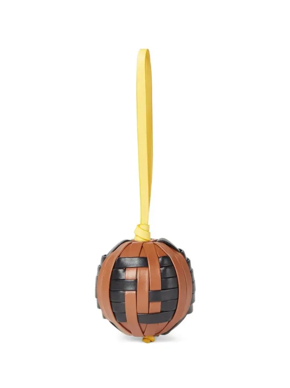 Ff Sphera Woven Leather Charm made by Fendi