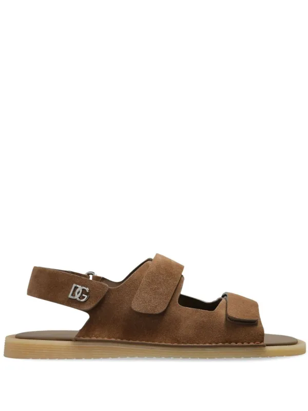 Touch-Strap Suede Sandals made by Dolce & Gabanna