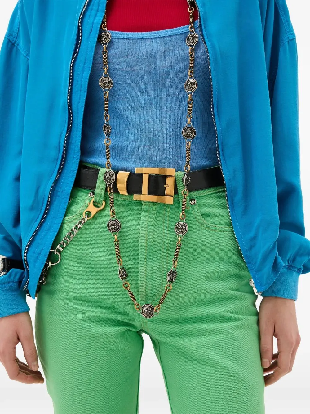 Leather Belt With Versace Logo Lettering sold by Wanan Luxury product image thumbnail 2
