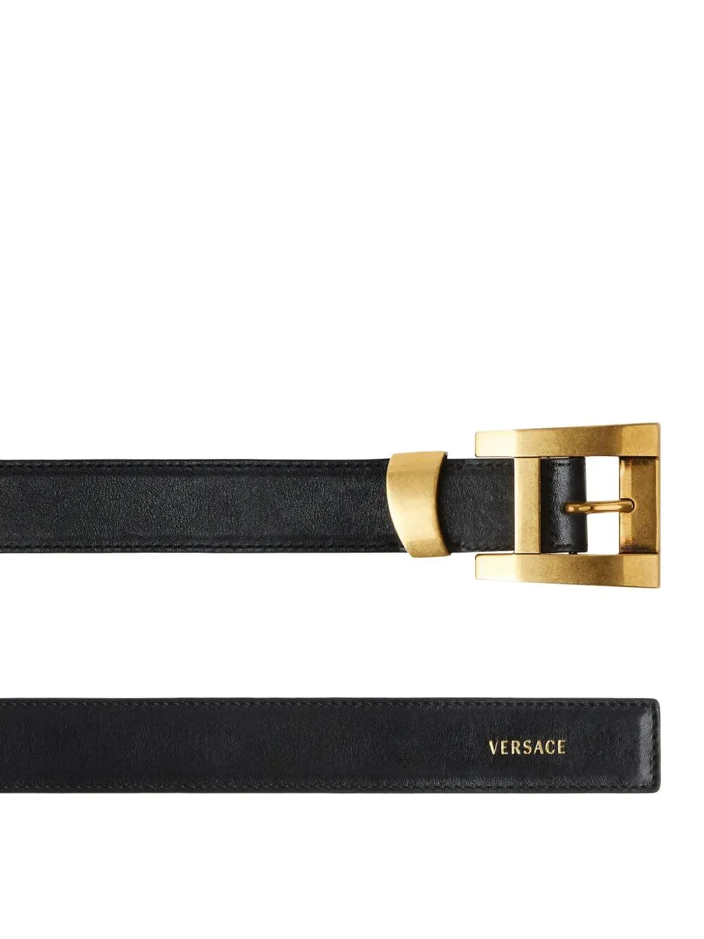 Leather Belt With Versace Logo Lettering sold by Wanan Luxury product image thumbnail 3
