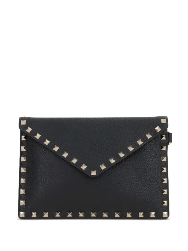 Rockstud Grainy Leather Pouch made by Valentino Garavani