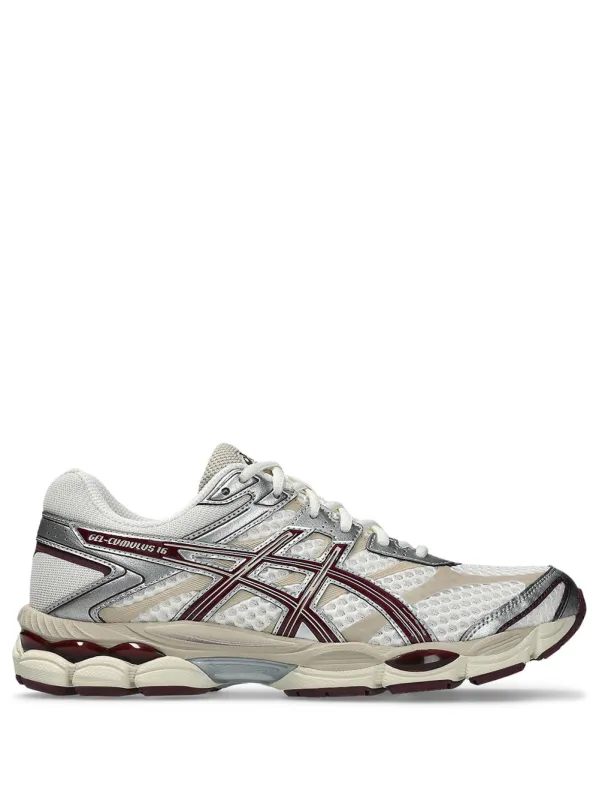 Gel-Cumulus 16 Mesh And Glossy Synthetic Leather Sneakers made by Asics