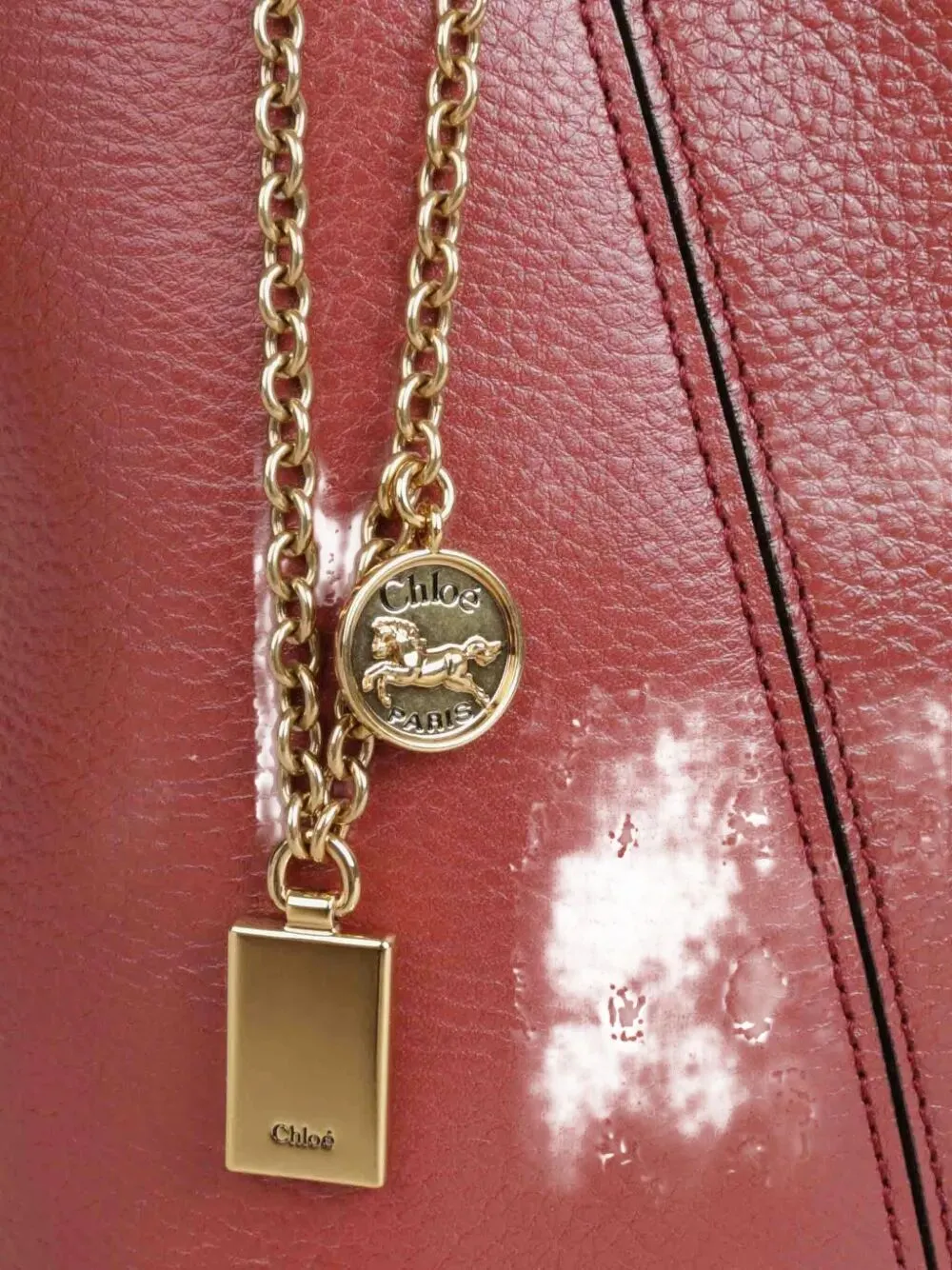 ChloÉ Spin Tote Bag In Grained Leather sold by Wanan Luxury product image thumbnail 4