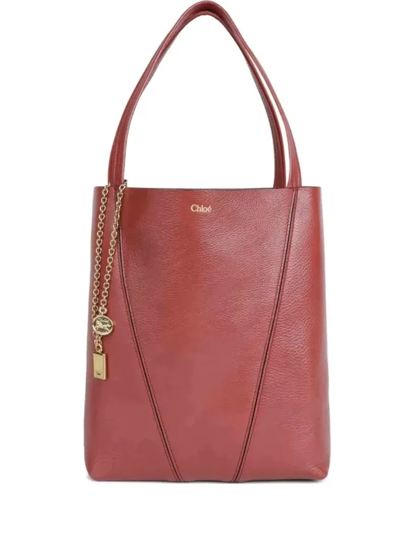ChloÉ Spin Tote Bag In Grained Leather made by Chloe