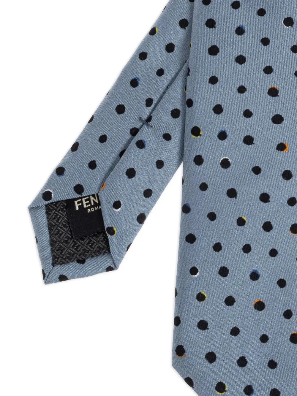 Falena Micro Dots Pattern Silk Tie sold by Wanan Luxury product image thumbnail 2