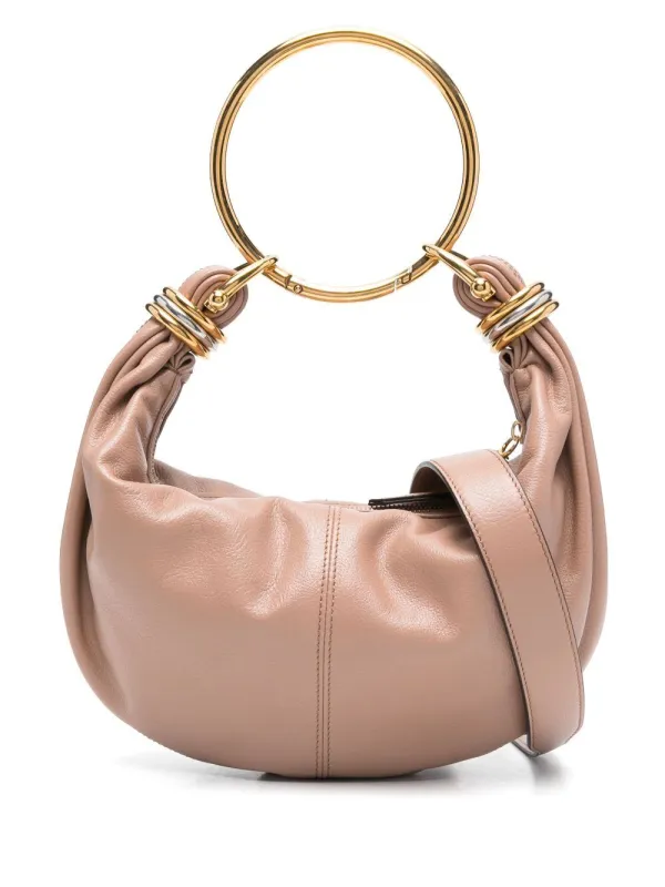 Small Bracelet Hobo Bag In Grained Leather made by Chloe