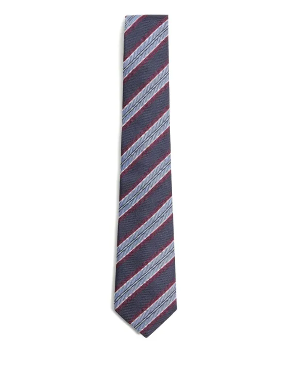 Valentie Jacquard Regimental Silk Tie made by Valentino Garavani