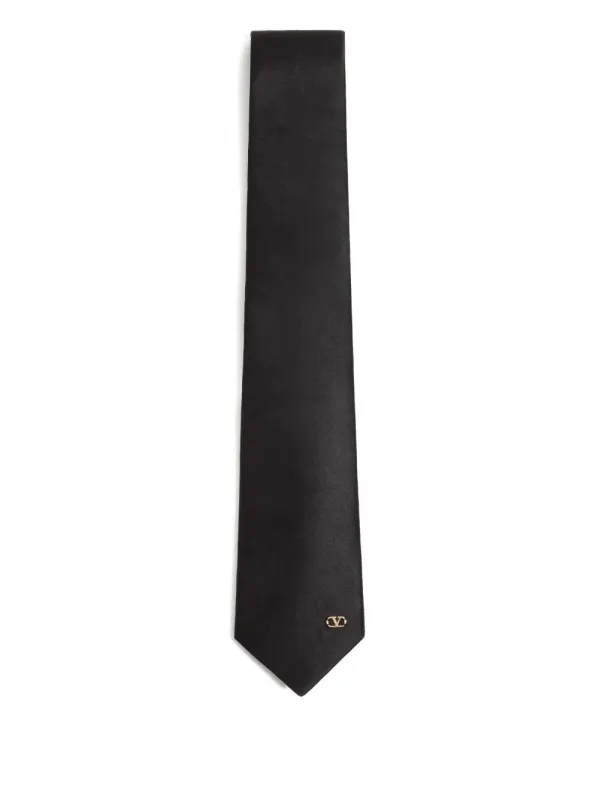 Valentie Silk Tie With Vlogo Signature Detail made by Valentino Garavani