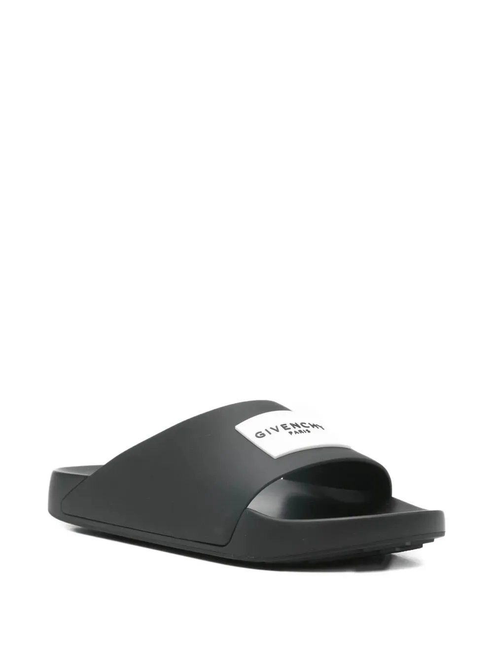 Label Slide Flat Mules In Rubber sold by Wanan Luxury product image thumbnail 2