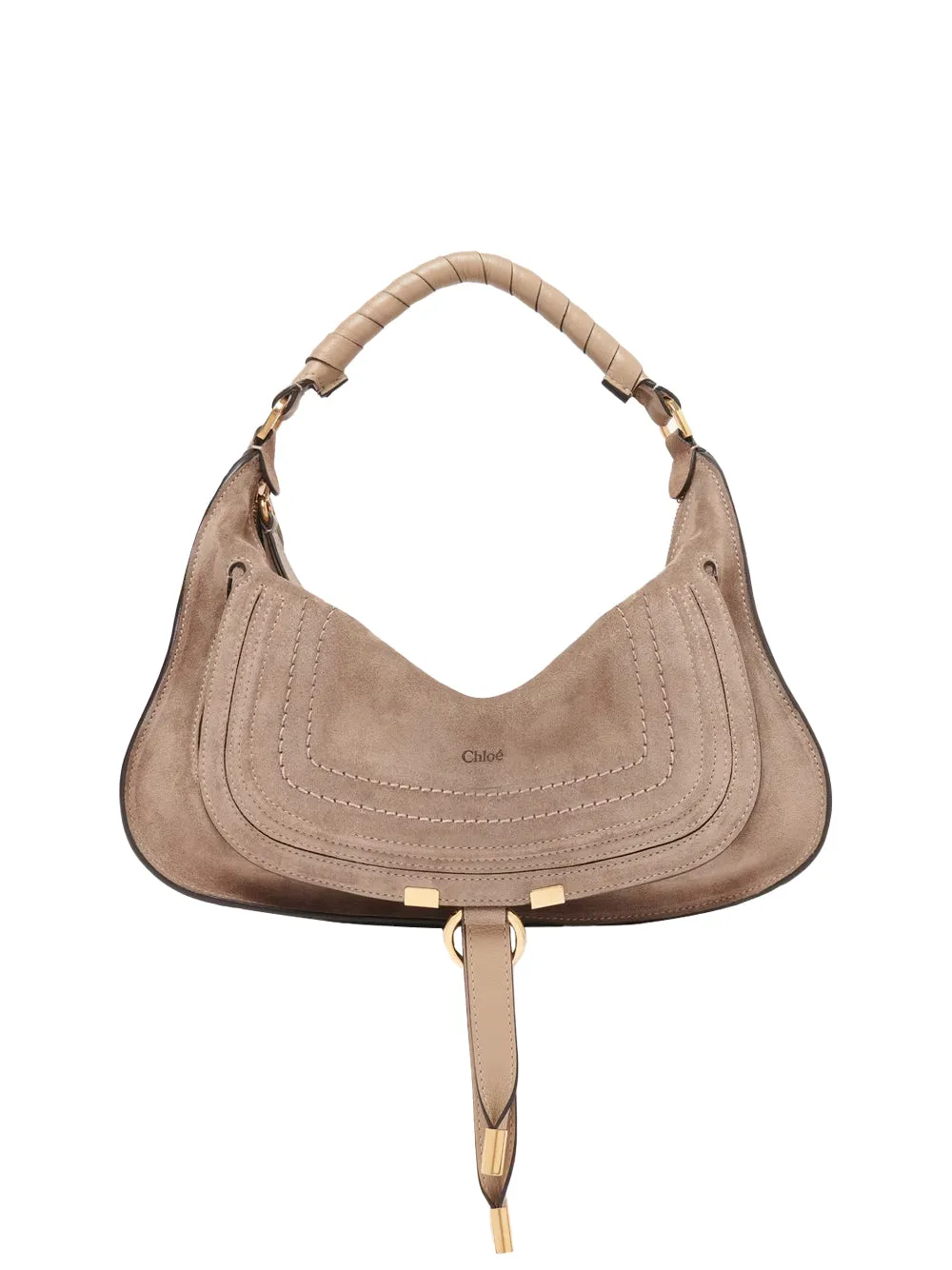 Small Marcie Shoulder Bag In Suede Leather sold by Wanan Luxury