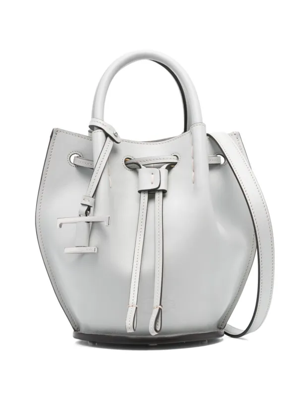 Logo-Charm Leather Mini Bucket Bag made by Tod's
