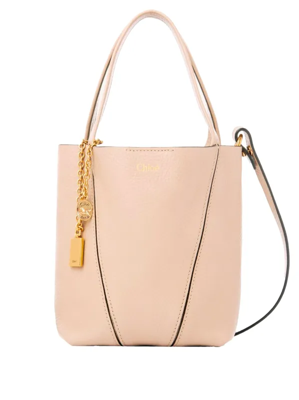 Small ChloÉ Spin Tote Bag In Grained Leather made by Chloe