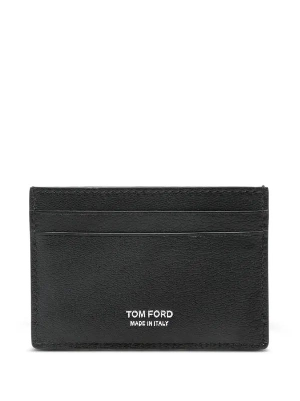 Logo-Print Leather Cardholder made by Tom Ford