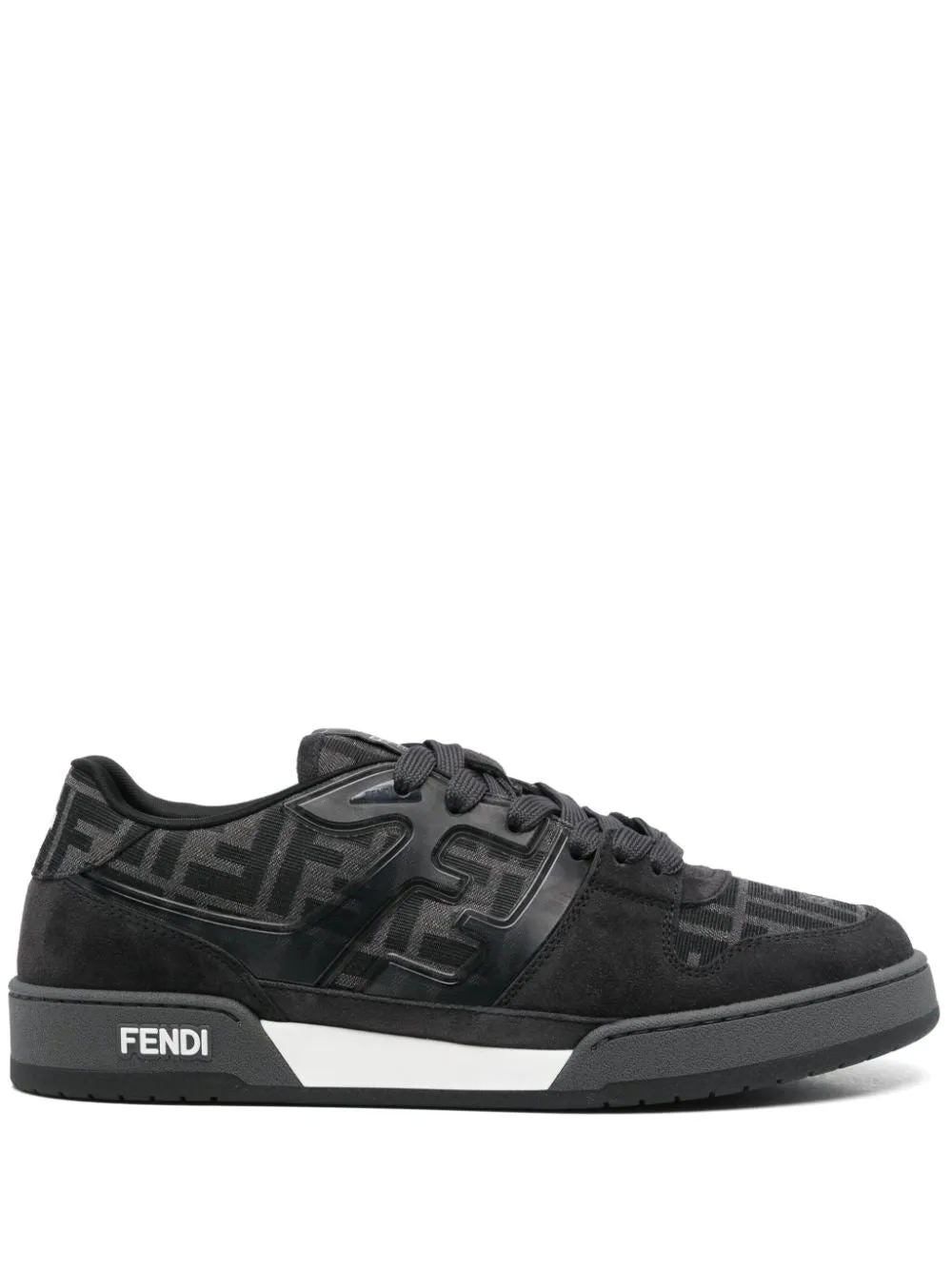 Ff Jacquard And Suede Fendi Match Sneakers sold by Wanan Luxury
