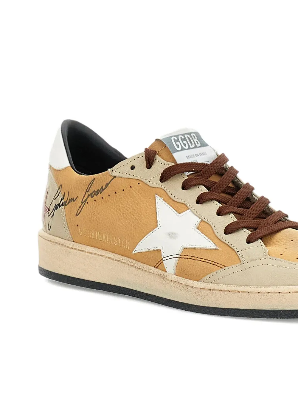 Ball Star Nabuk Leather Sneakers With White Leather Star And Heel Tab sold by Wanan Luxury product image thumbnail 4