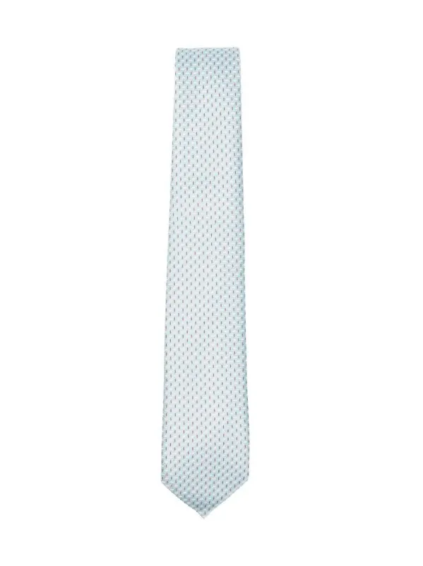 Geometric Pattern Silk Tie made by Giorgio Armani
