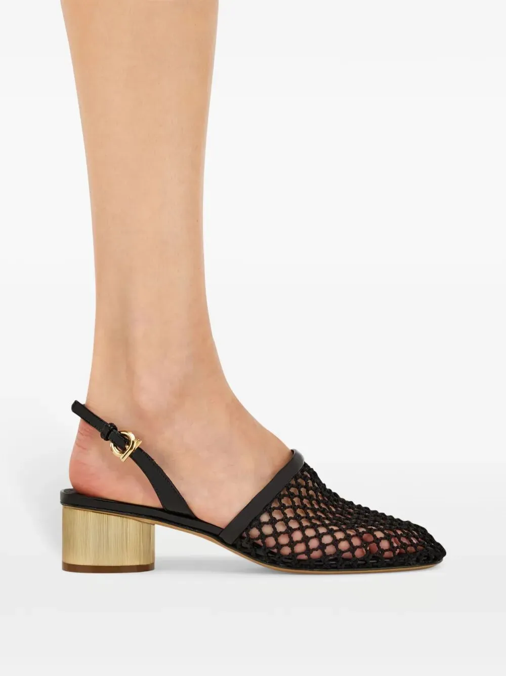 Kay 40 Mesh And Leather Slingback sold by Wanan Luxury product image thumbnail 2