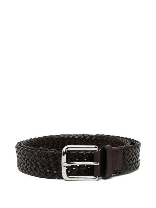 Woven Leather Belt made by Church's