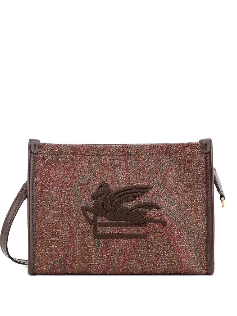 Paisley-Pattern Logo-Embroidered Pouch sold by Wanan Luxury