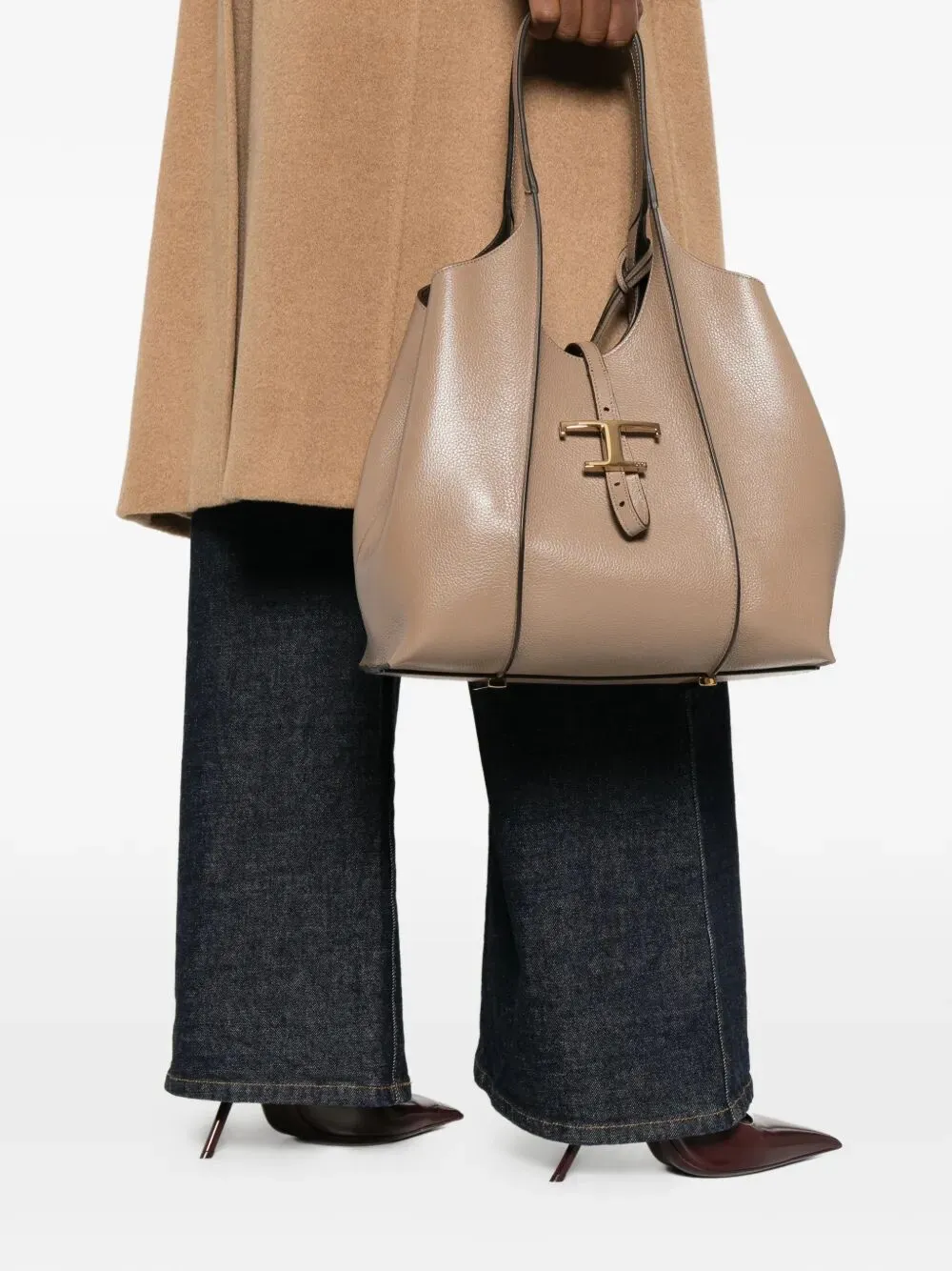 T Timeless Small Leather Shopping Bag sold by Wanan Luxury product image thumbnail 2