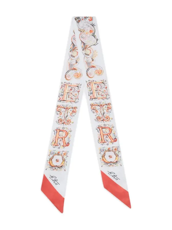 Silk Paisleyina With Logo And Floral Paisley Motif made by Etro