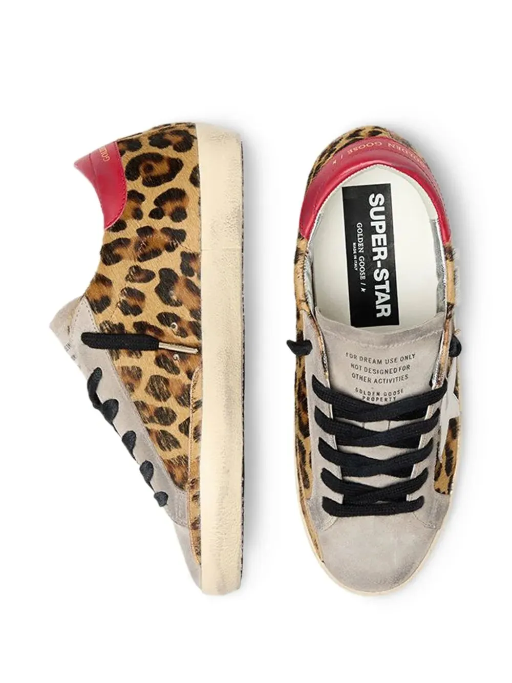 Super-Star Leopard Horsy Sneakers With Leather Star And Heel Tab sold by Wanan Luxury product image thumbnail 3