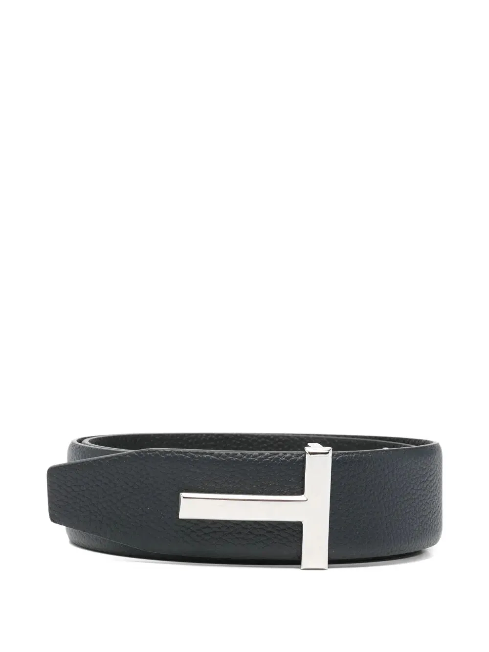 Grained Leather T Icon Reversible Belt sold by Wanan Luxury