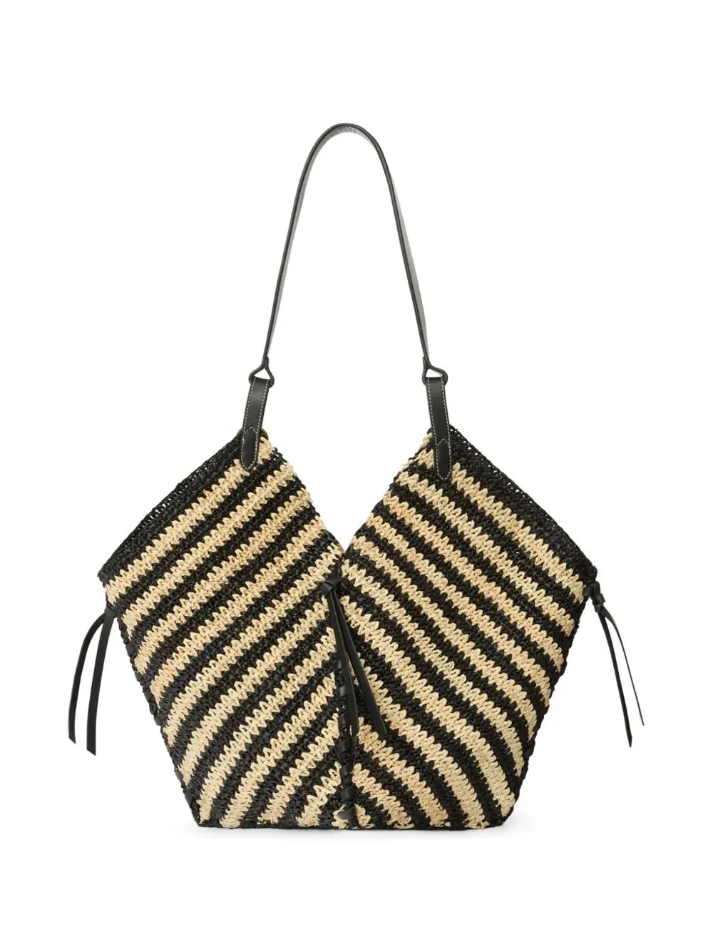 Tampa Two-Tone Raffia Shoulder Bag sold by Wanan Luxury product image thumbnail 4