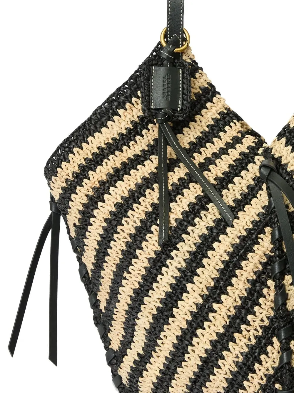 Tampa Two-Tone Raffia Shoulder Bag sold by Wanan Luxury product image thumbnail 5