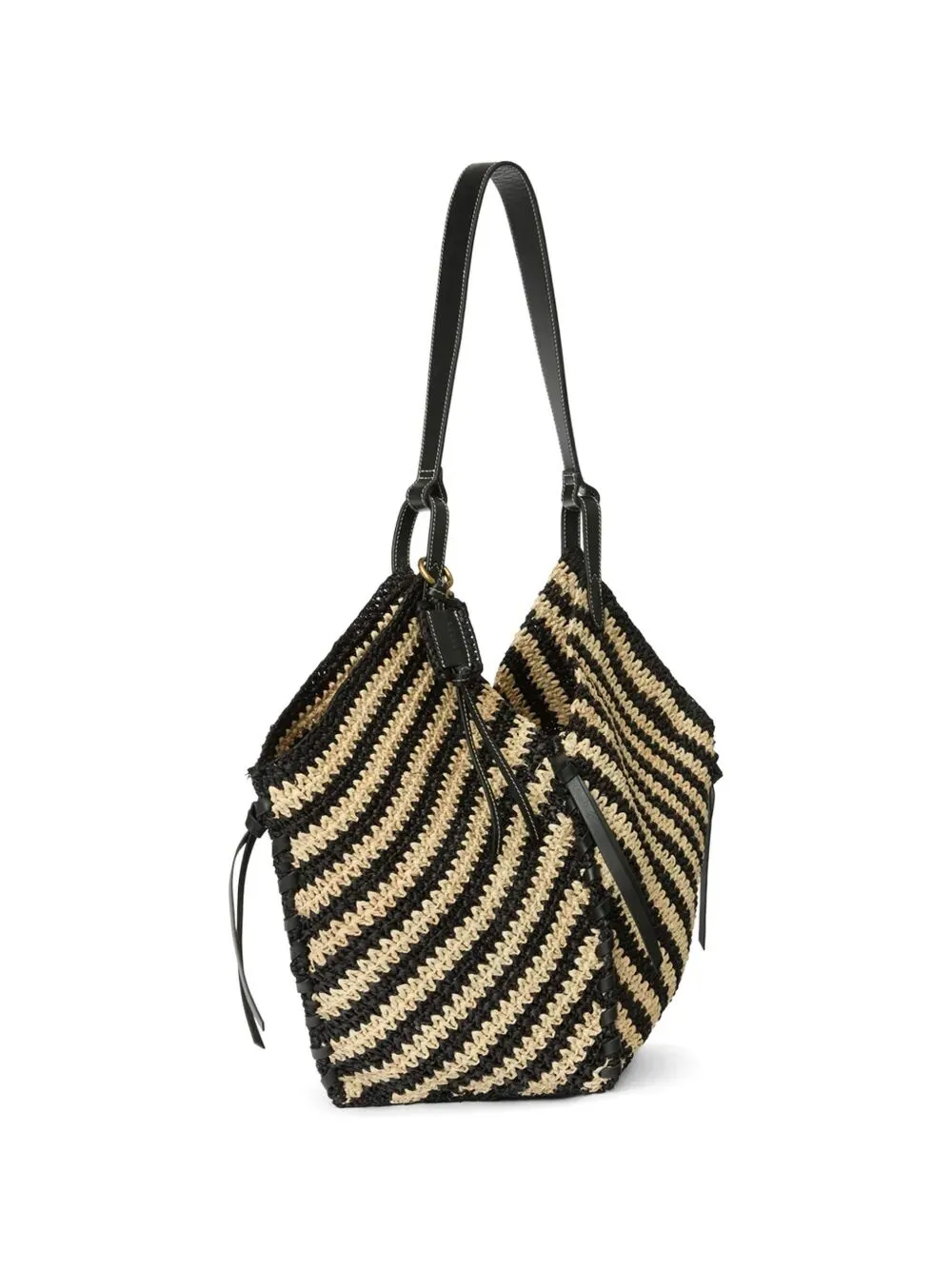 Tampa Two-Tone Raffia Shoulder Bag sold by Wanan Luxury product image thumbnail 3