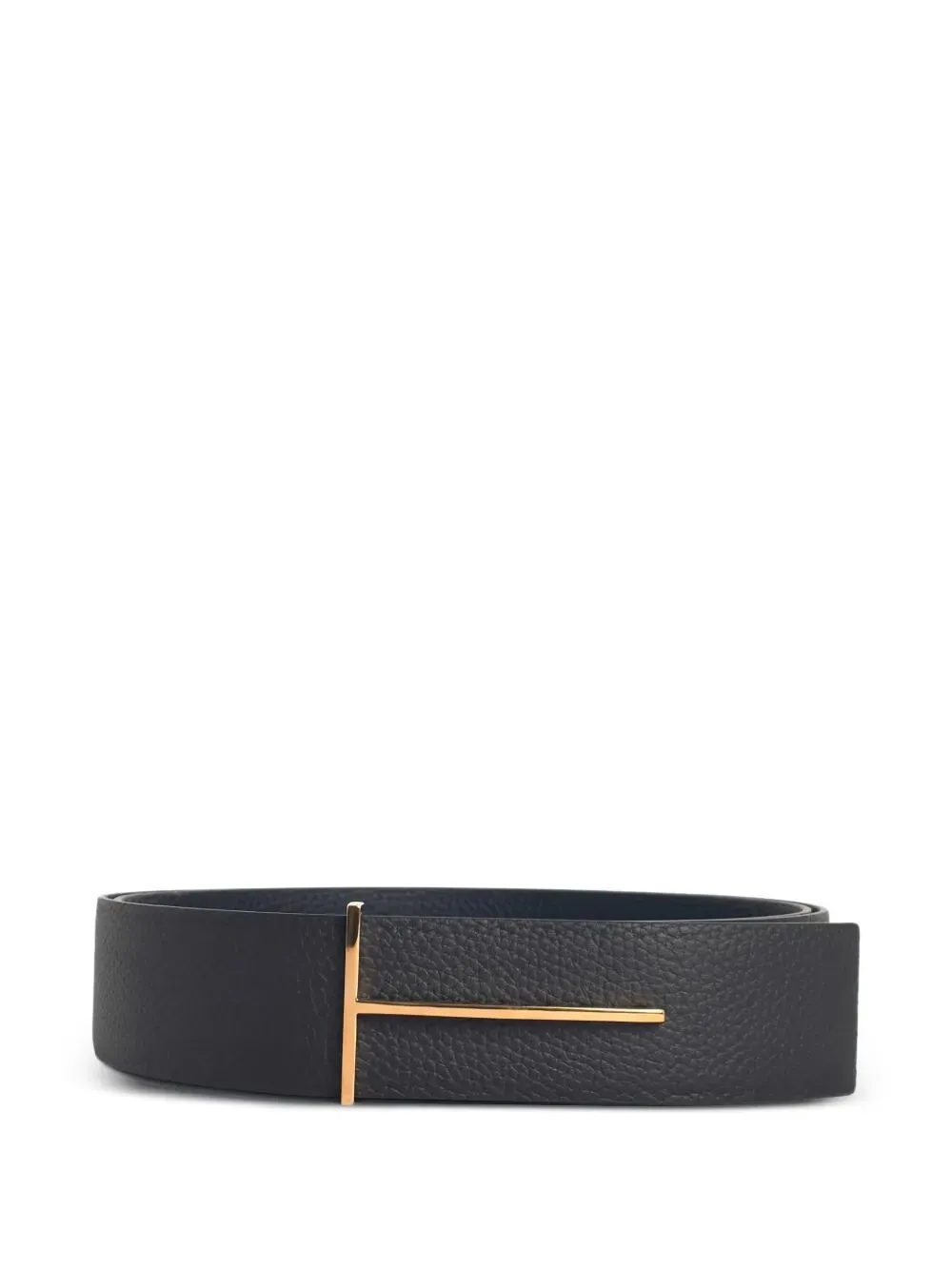 Grained Leather Slim T Reversible Belt sold by Wanan Luxury