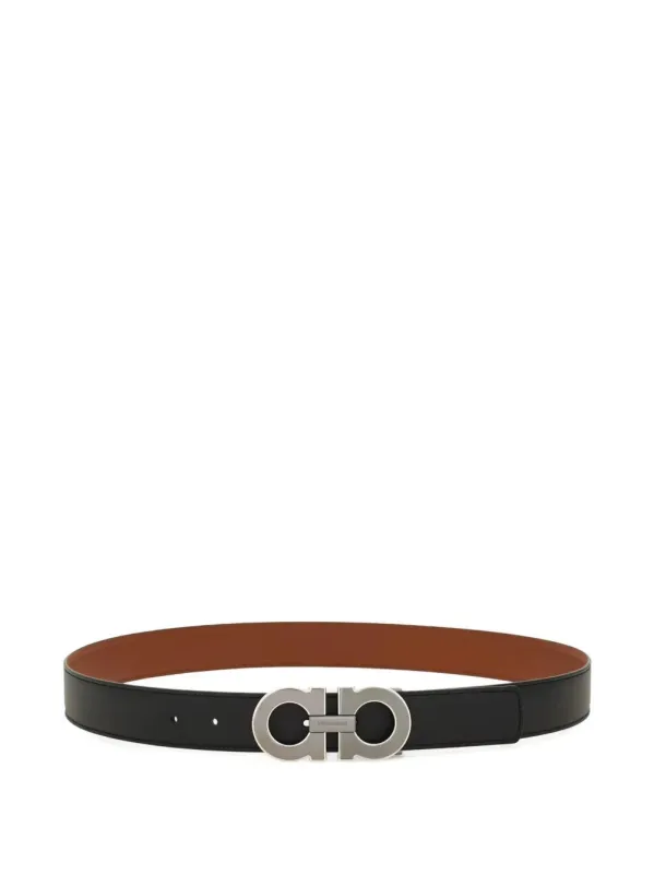 Reversible And Adjustable Gancini Belt made by Salvatore Ferragamo