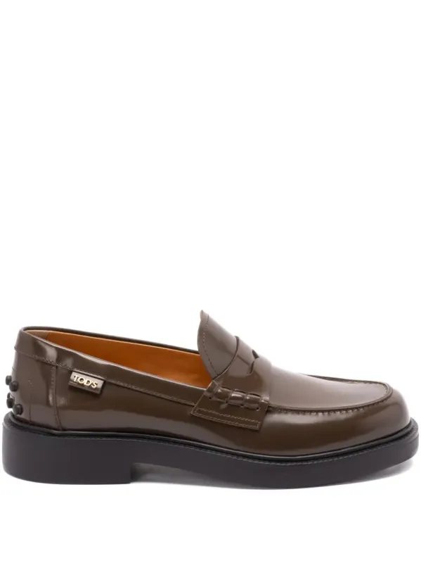 Shaded Finishing Leather Penny Loafers made by Tod's