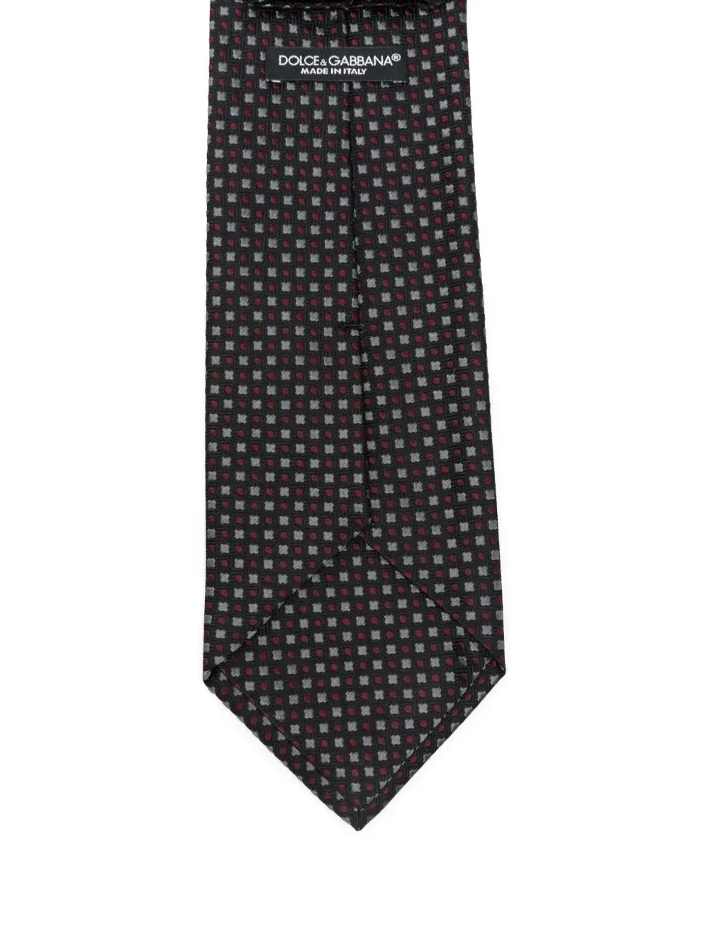 Geometric-Pattern Silk Tie sold by Wanan Luxury product image thumbnail 2
