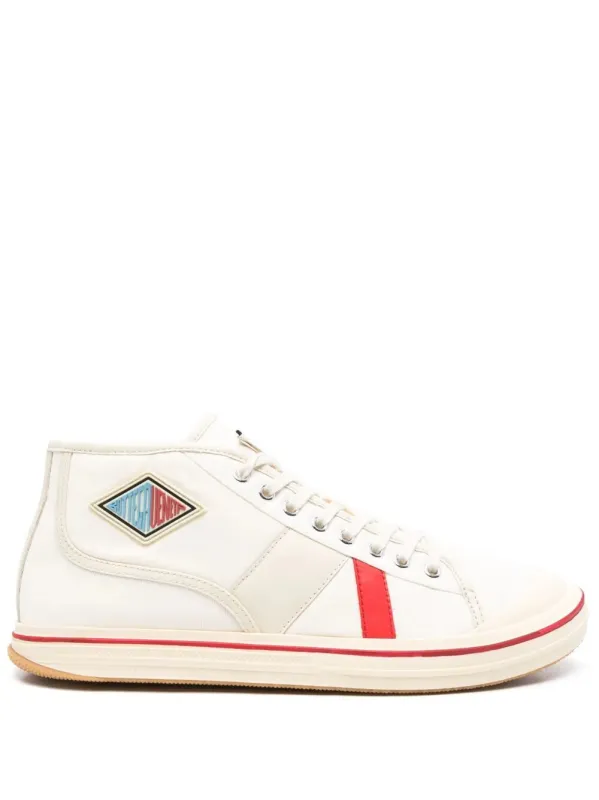 Eliot Mid-Top Canvas Sneakers made by Bottega Veneta