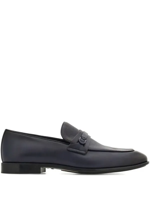 Desio Shaded Leather Loafers made by Salvatore Ferragamo