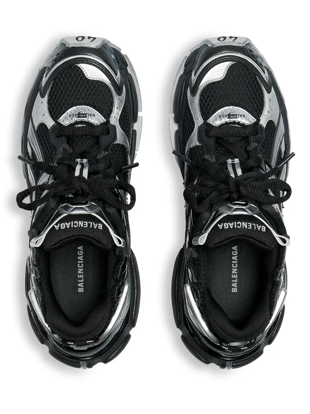 Runner Sneaker In Black/Silver sold by Wanan Luxury product image thumbnail 3