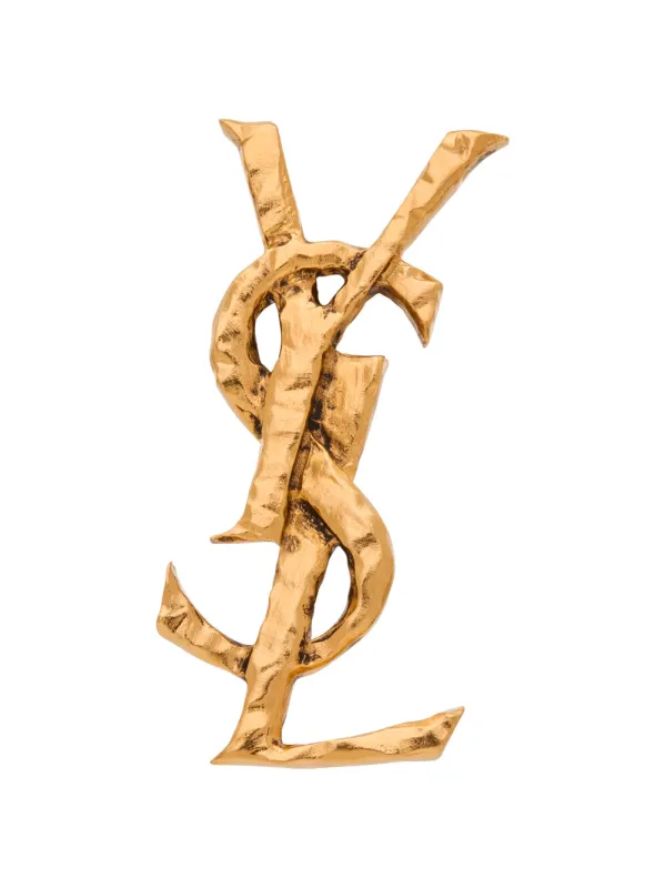 Hammered Metal Cassandre Single Earring made by Yves Saint Laurent
