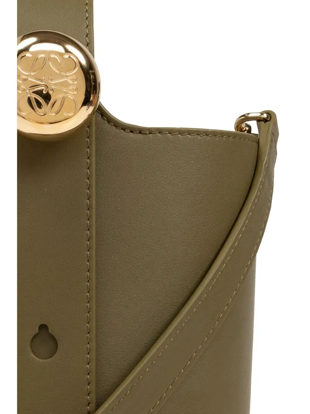 Smooth Leather Mini Pebble Bucket Bag sold by Wanan Luxury product image thumbnail 4