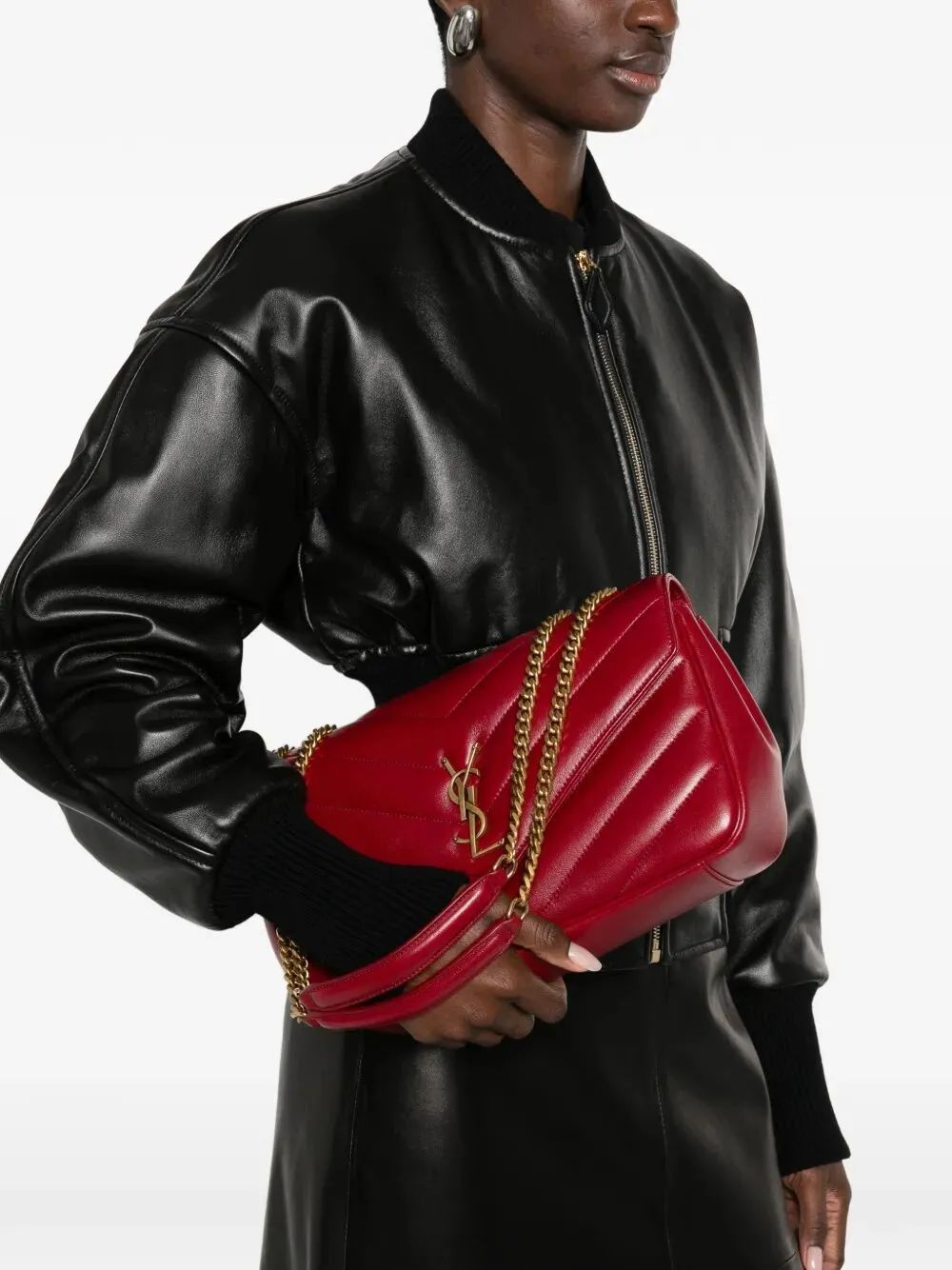 Loulou Medium Bag In MatelassÉ Lambskin sold by Wanan Luxury product image thumbnail 2
