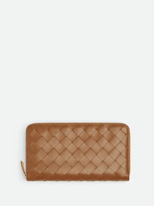 Intrecciato Zip Around Wallet made by Bottega Veneta