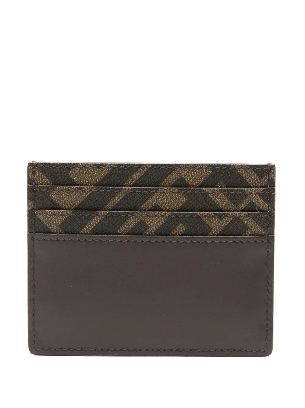 Leather And Ff Canvas Squared Card Holder sold by Wanan Luxury product image thumbnail 2