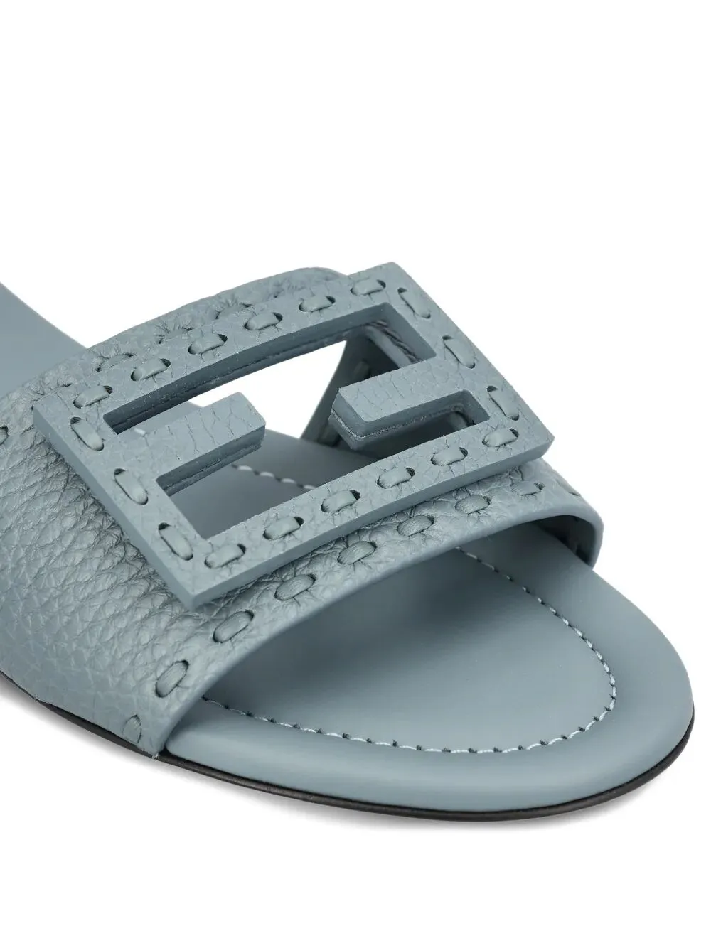 Baguette Wide-Band Leather Slides sold by Wanan Luxury product image thumbnail 4