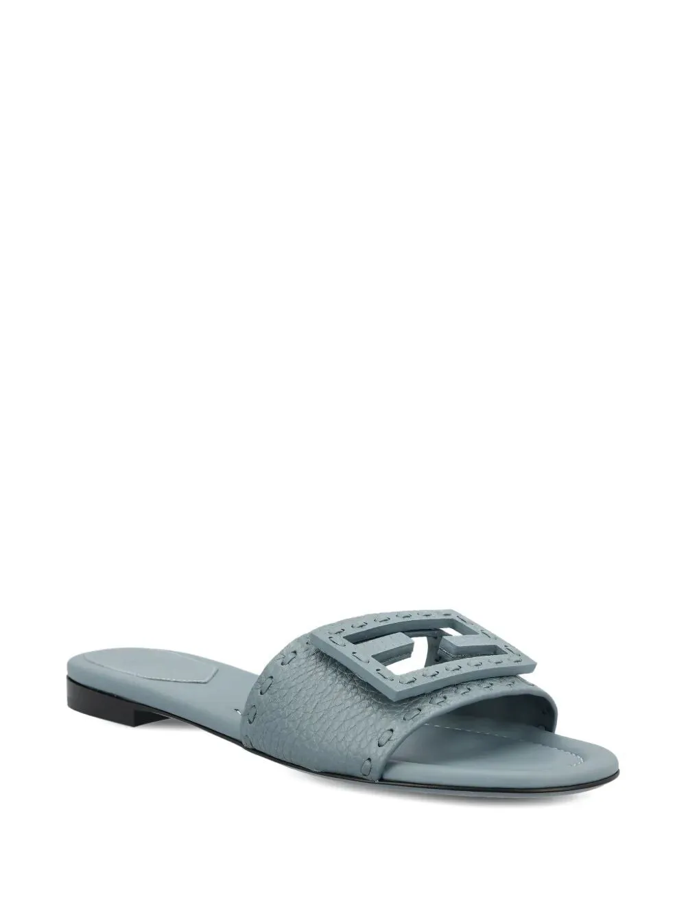 Baguette Wide-Band Leather Slides sold by Wanan Luxury product image thumbnail 2