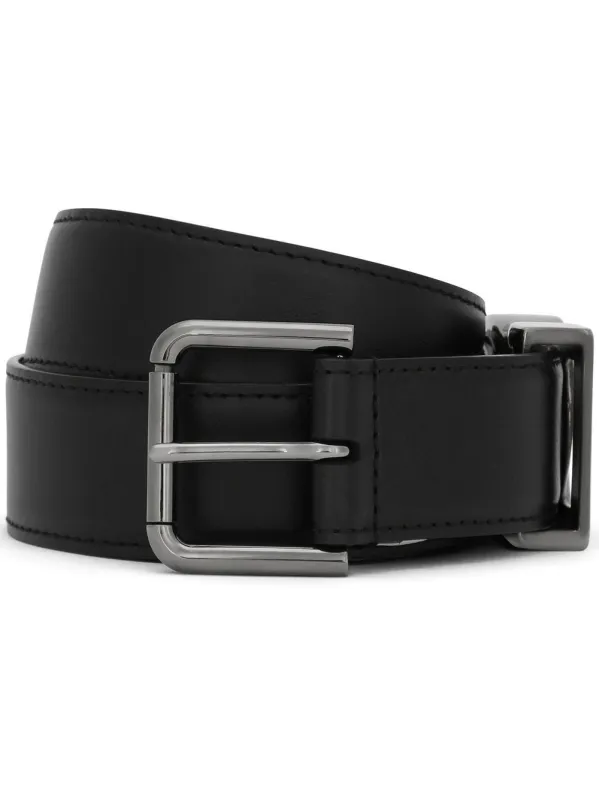 Calfskin Belt With Dg Logo made by Dolce & Gabanna