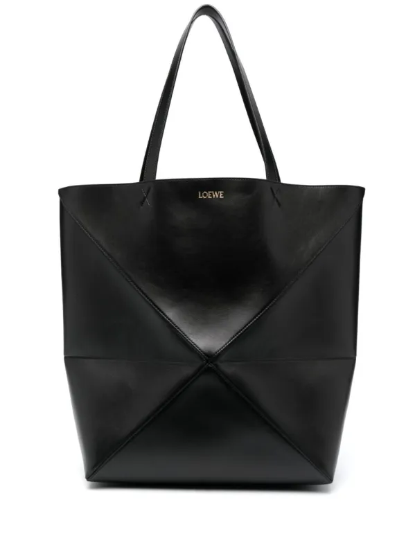 Xl Puzzle Fold Tote In Shiny Calfskin made by Loewe