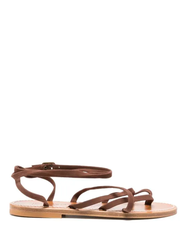 Gaia Suede Sandals made by Wanan Luxury