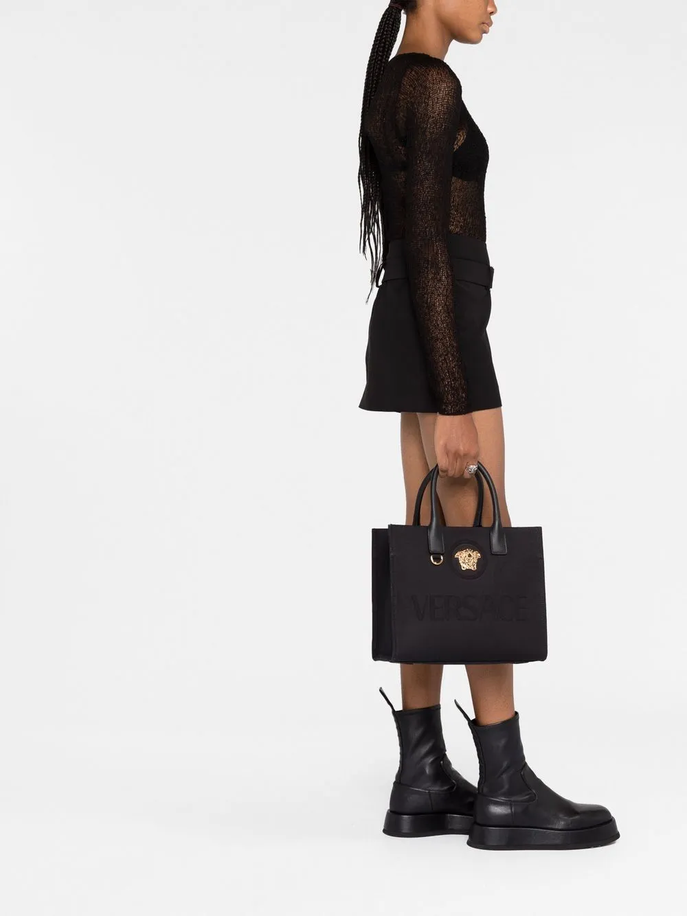 La Medusa Canvas Small Tote Bag sold by Wanan Luxury product image thumbnail 5